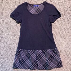 Authentic Burberry Blue Label Japan plaid pleated mini dress 38 or size 4